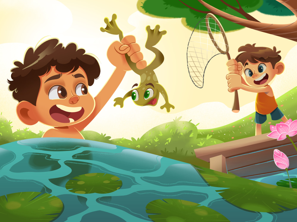 Professional children story book illustration and cover Upwork