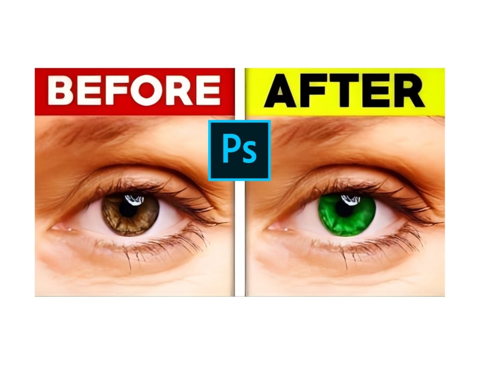Eye change and eye color change Upwork