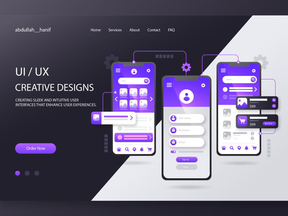 Attractive mobile UI UX design or web UI UX design | Upwork
