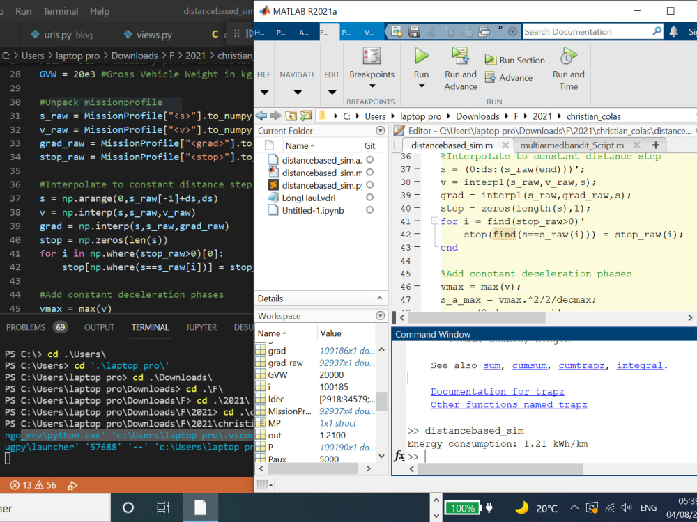 Help in the partial/ordinary differential equation in matlab/python ...