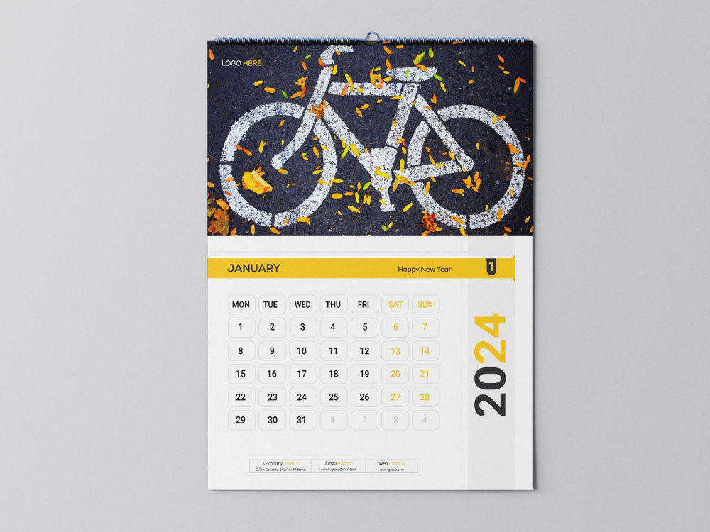 A fantastic printable calendar (wall, desk) and holiday list design ...