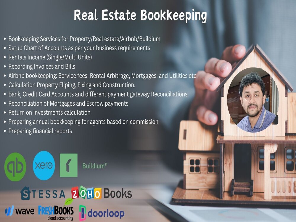 Your real estate Airbnb property bookkeeping accounting Upwork