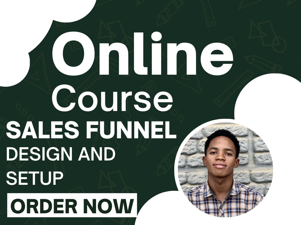 A stunning online course sales funnel on gohighlevel or clickfunnel