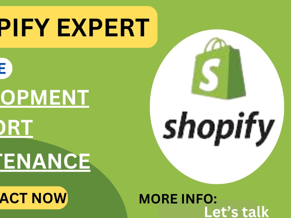 Responsive Shopify store, Shopify Expert, Shopify Support, Store ...