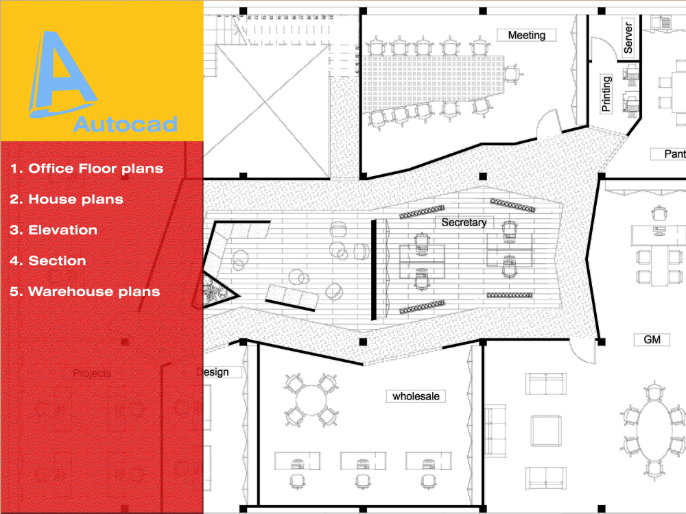 Architectural Design Office Warehouse Plans Warehouse Floor Plan