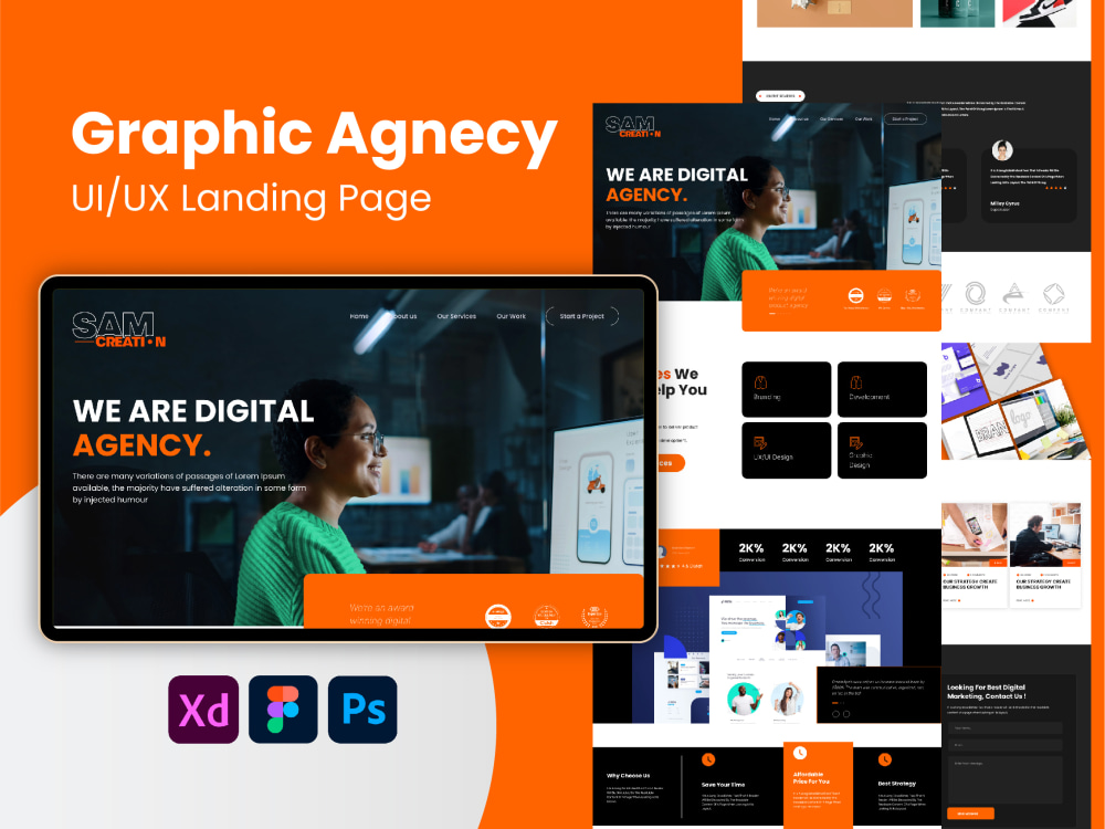 Modern UI/UX Landing Page Designs | Upwork