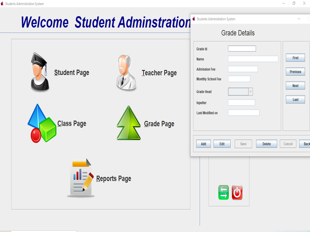 Simple Java-based Student Administration Desktop Application | Upwork