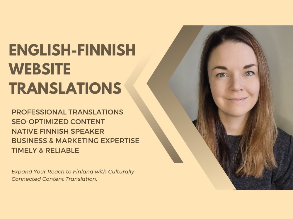 Professional Translation Of Your Website Content From English To Finnish Upwork 