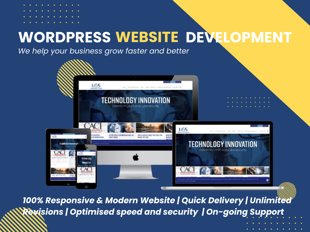Customized and responsive WordPress website for your business | Upwork