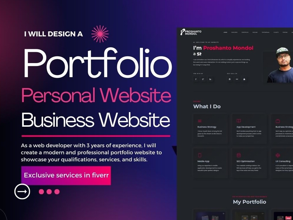 create a custom portfolio