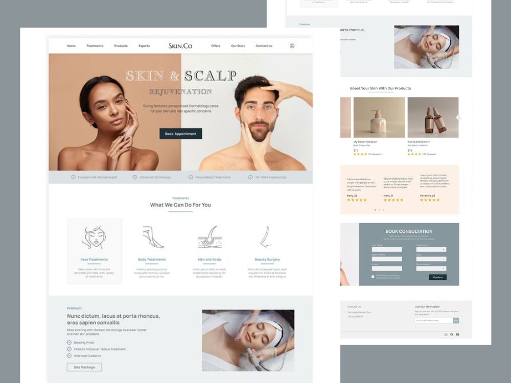 A responsive Wix dermatology website design Upwork
