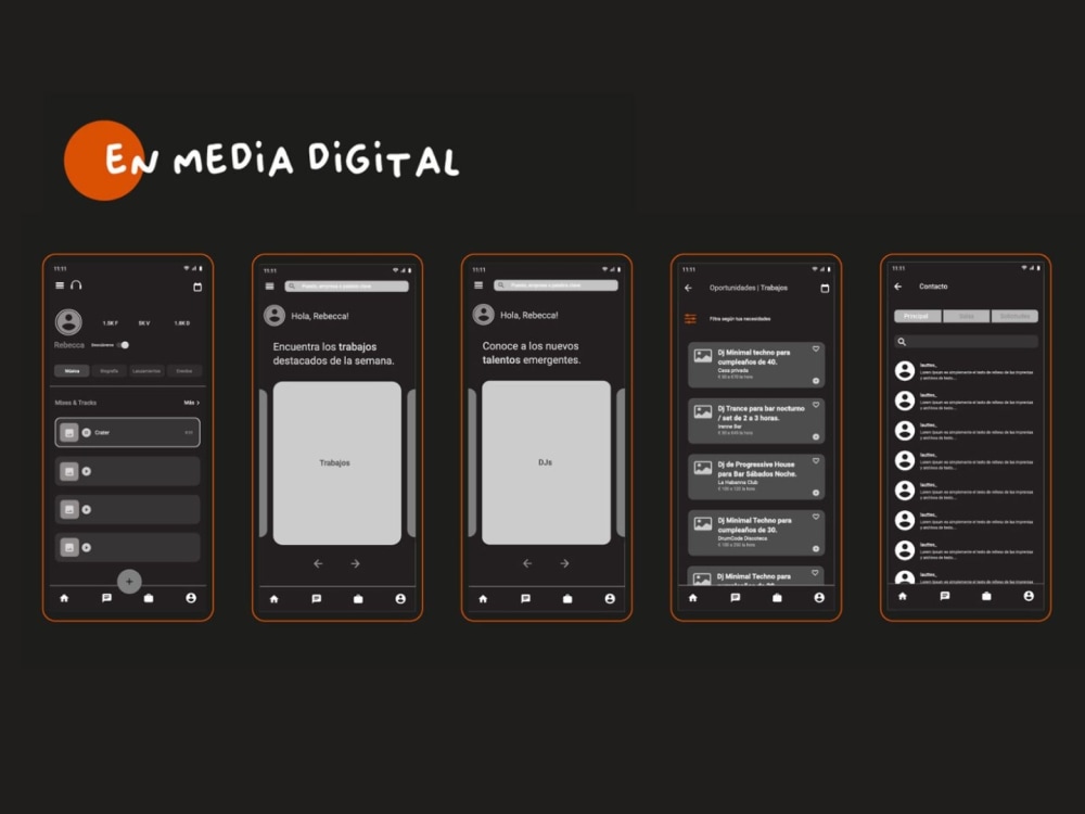 A unique UI & UX Design for Your Mobile App (DJs, Artists, Music) | Upwork