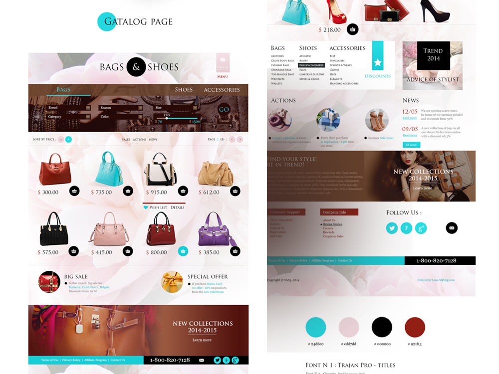 Modern Website, Landing page, UI/UX, mockup, template design | Upwork
