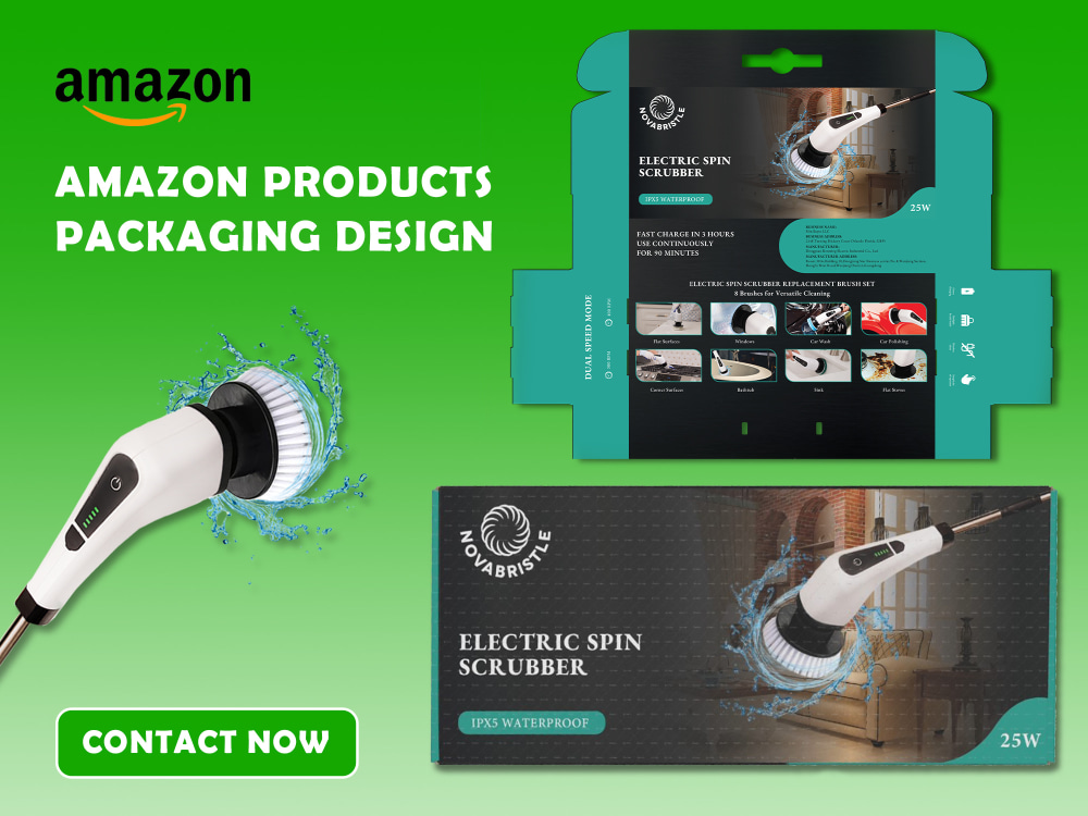 Professional amazon product packaging, label and box design Upwork