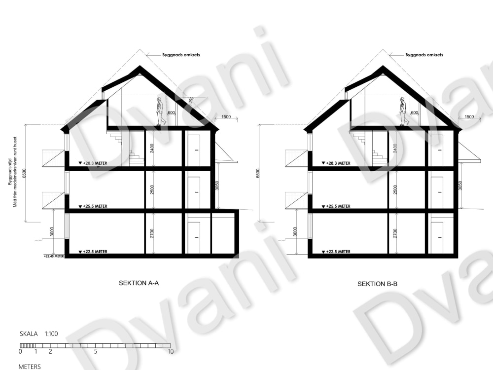 Floor Plan, Section, Elevation | Upwork
