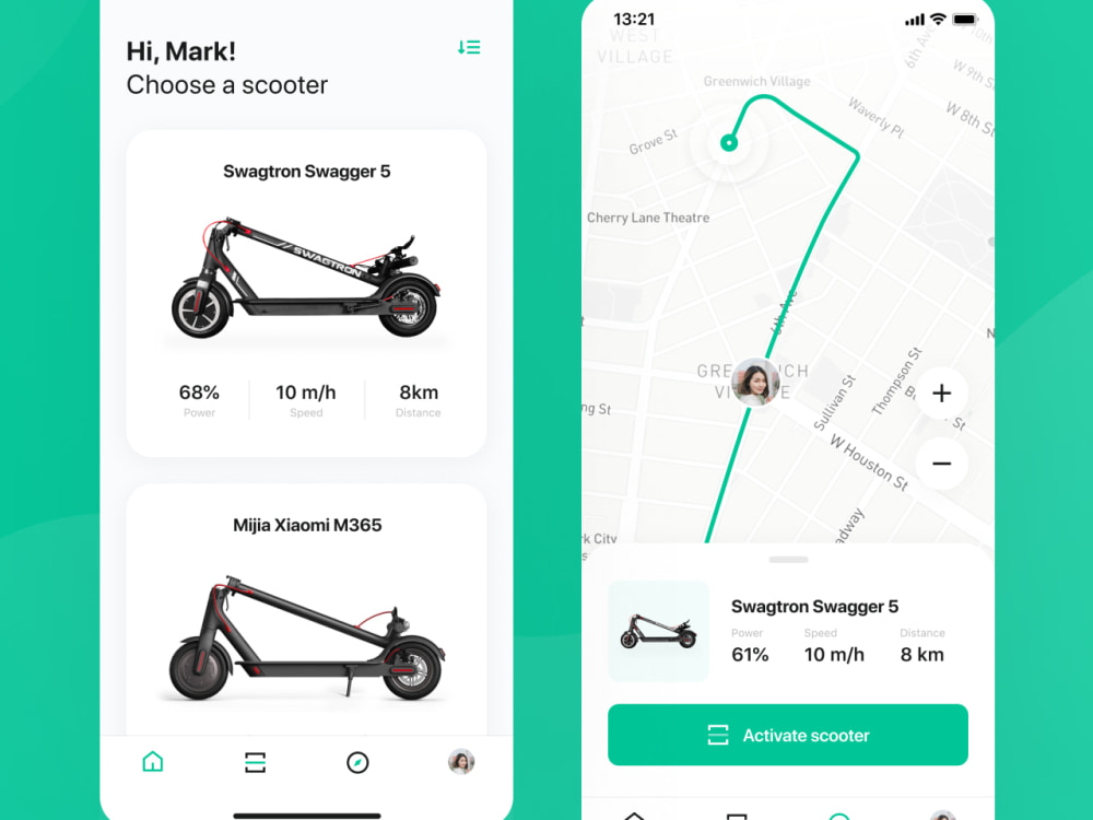 Development of e scooter, ebike sharing app like lime, lyft Upwork