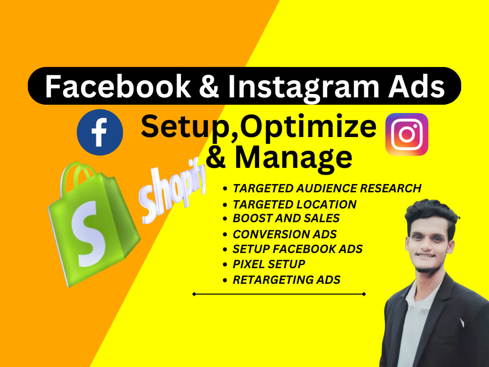 Shopify facebook ads and instagram ads campaign, advertising and ...