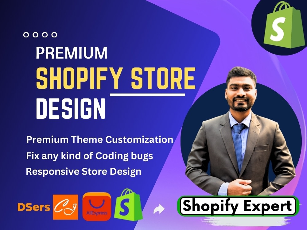 A best shopify store design, redesign, Shopify website customization