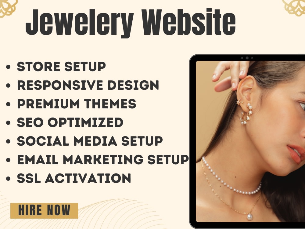A profitable jewelry, rings, pendant, and necklace website