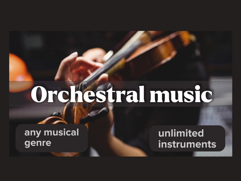 Orchestral cinematic music for your project. Upwork