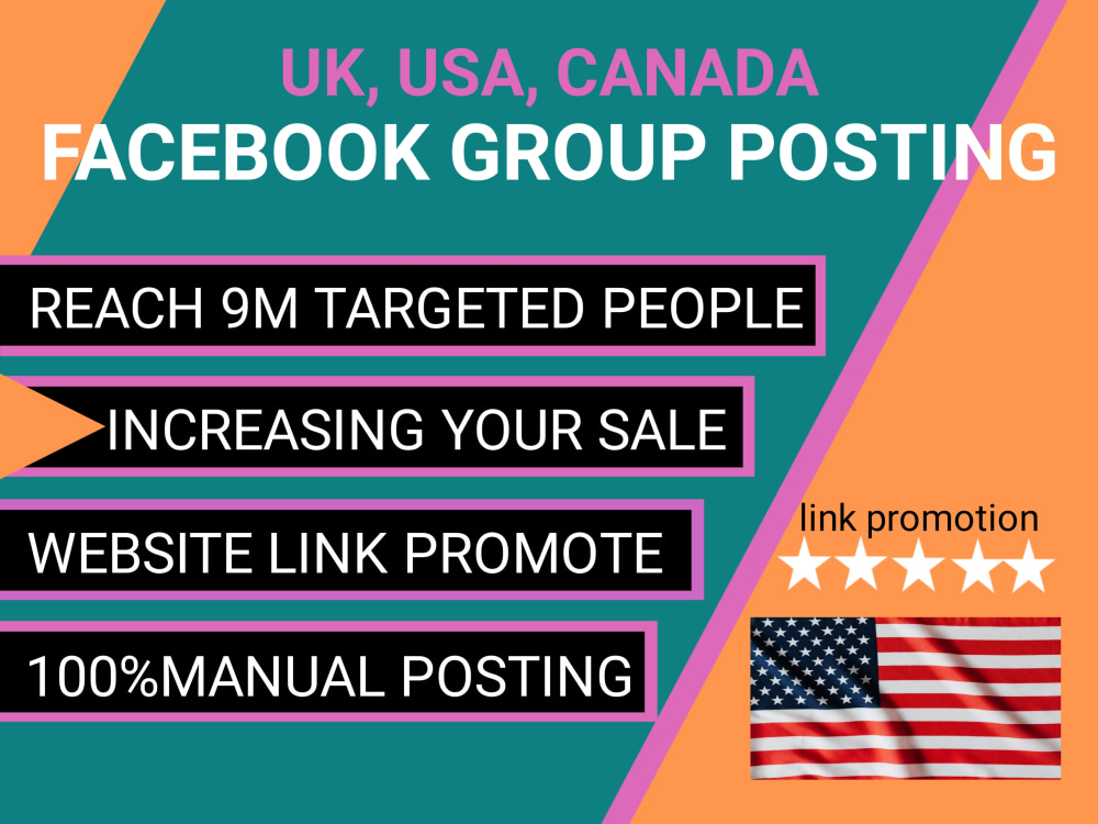 USA, UK, Canada based Facebook group posting service Upwork