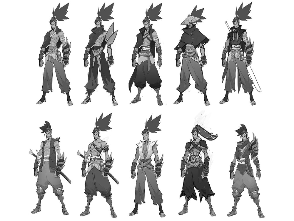 2d character design, 2d game character, cartoon character sheet art ...