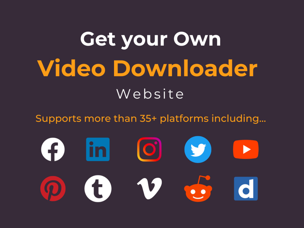 Professional all in one video downloader website Upwork