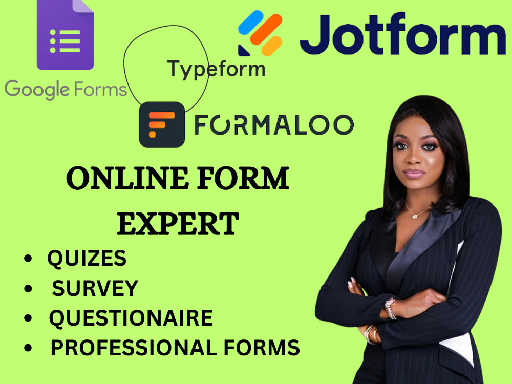 Jotform questionnaire survey typeform formaloo paperform google form