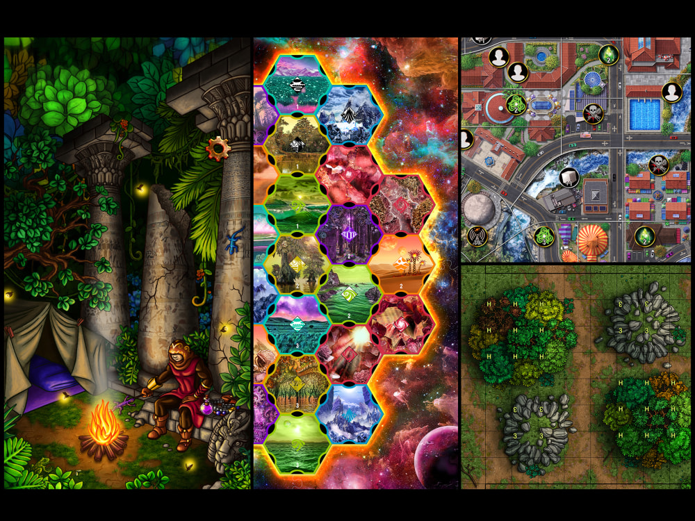 Board game graphics and game art Upwork