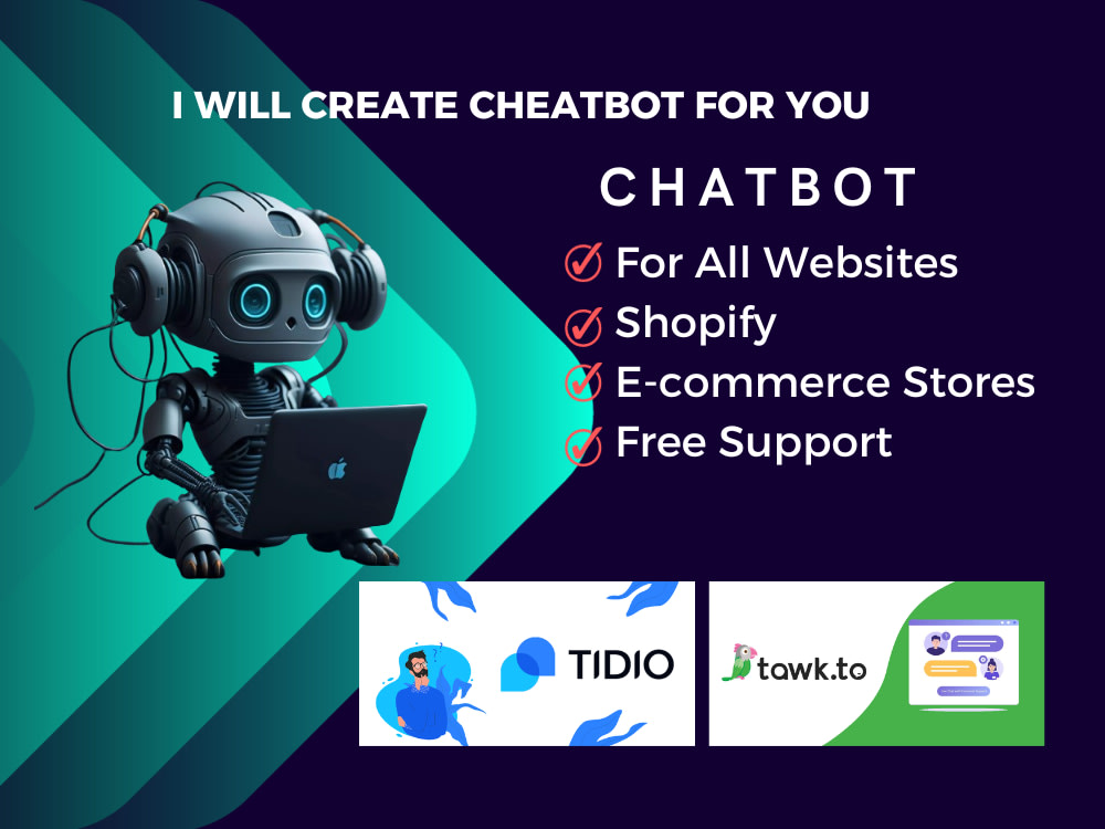 Chatbot for your website using tidio tawk |Chatbot Expert| Chatbot ...