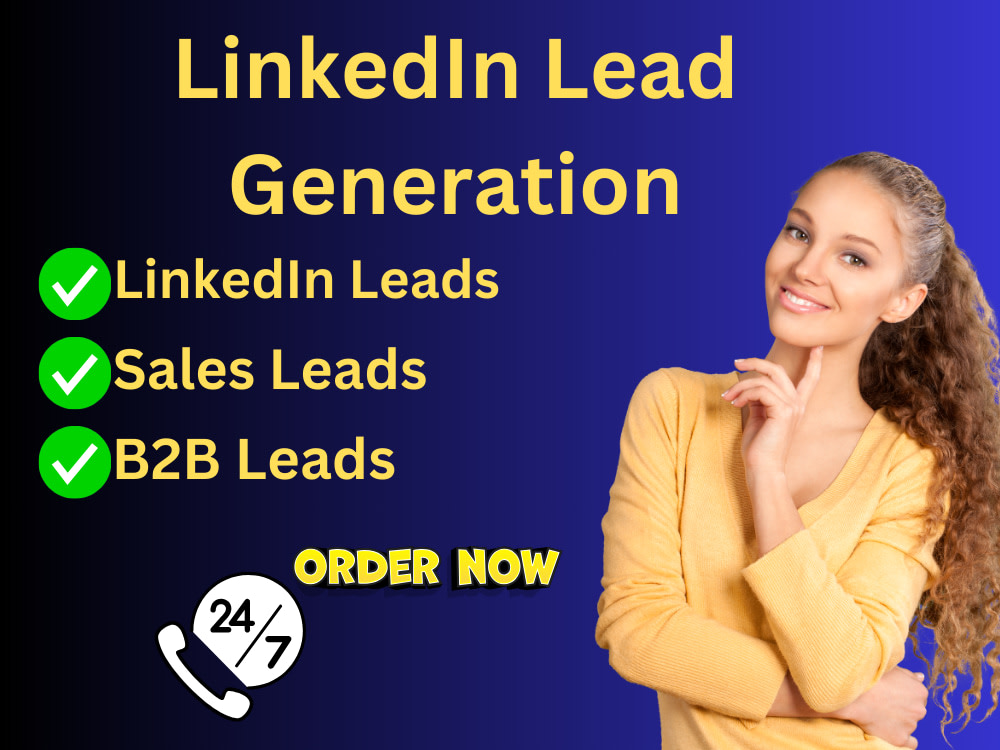 LinkedIn Lead Generation | LinkedIn Leads | Sales Leads |B2B Leads | Upwork