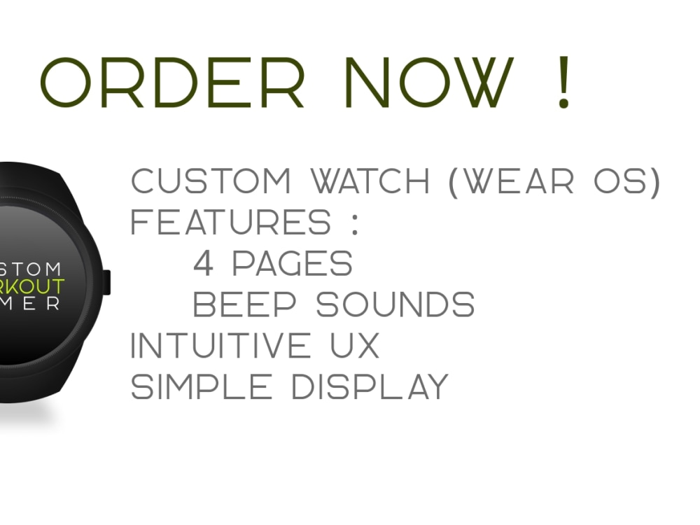 A Custom Workout Timer WearOs App Upwork