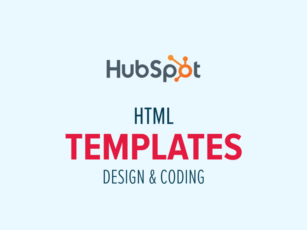 Hubspot html email template design coding upwork