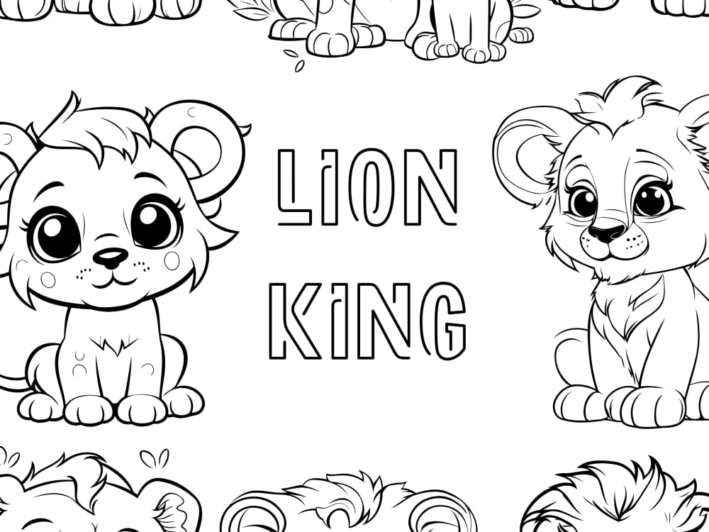 Create for you pages for childrens coloring books for different