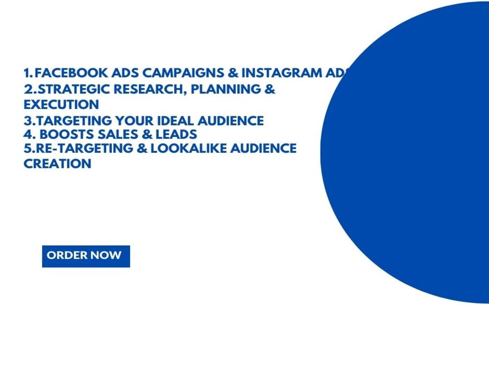 Facebook and instagram ads manager | Upwork