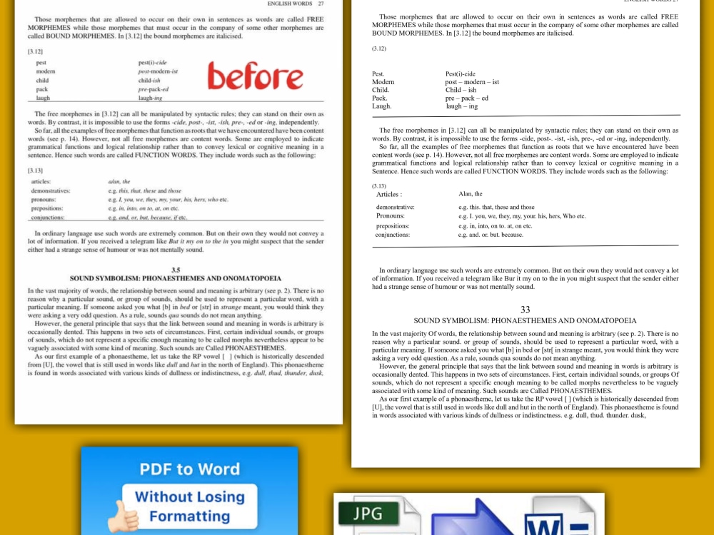 A retyping image to Ms word, Excel | Upwork
