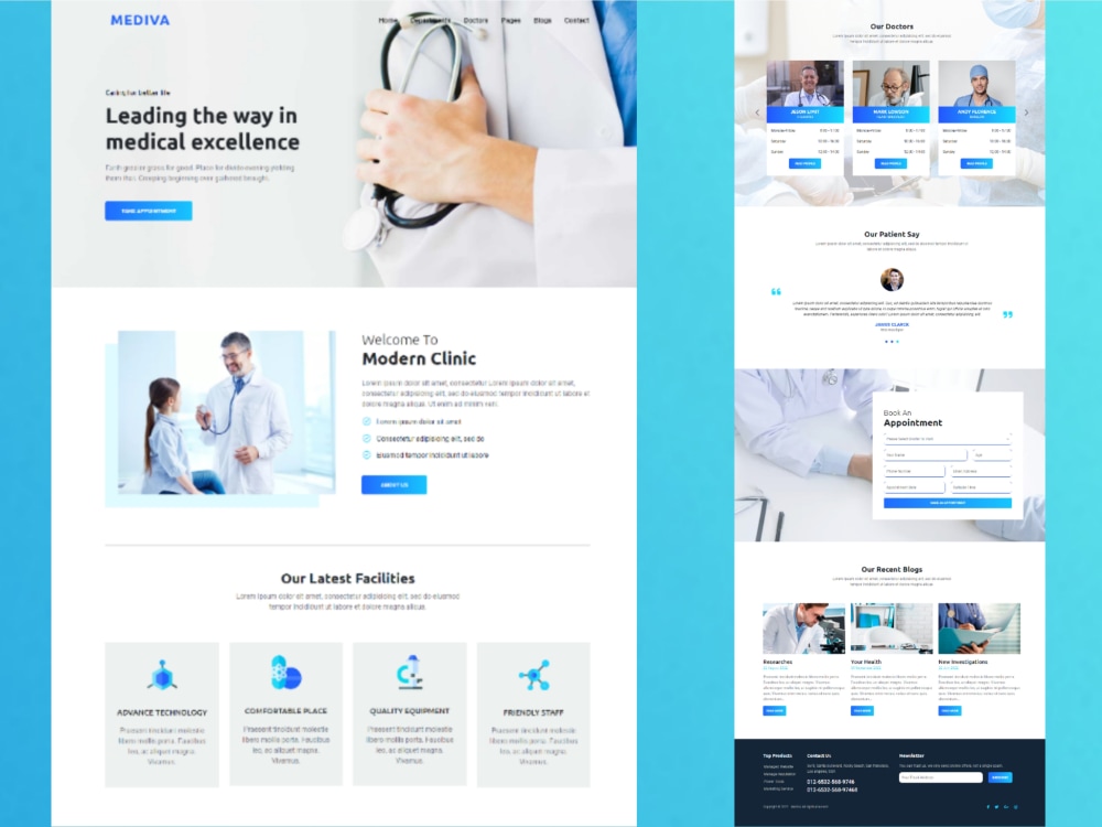 Website Design, Website mockup, UI/UX design, Web Template in Figma ...