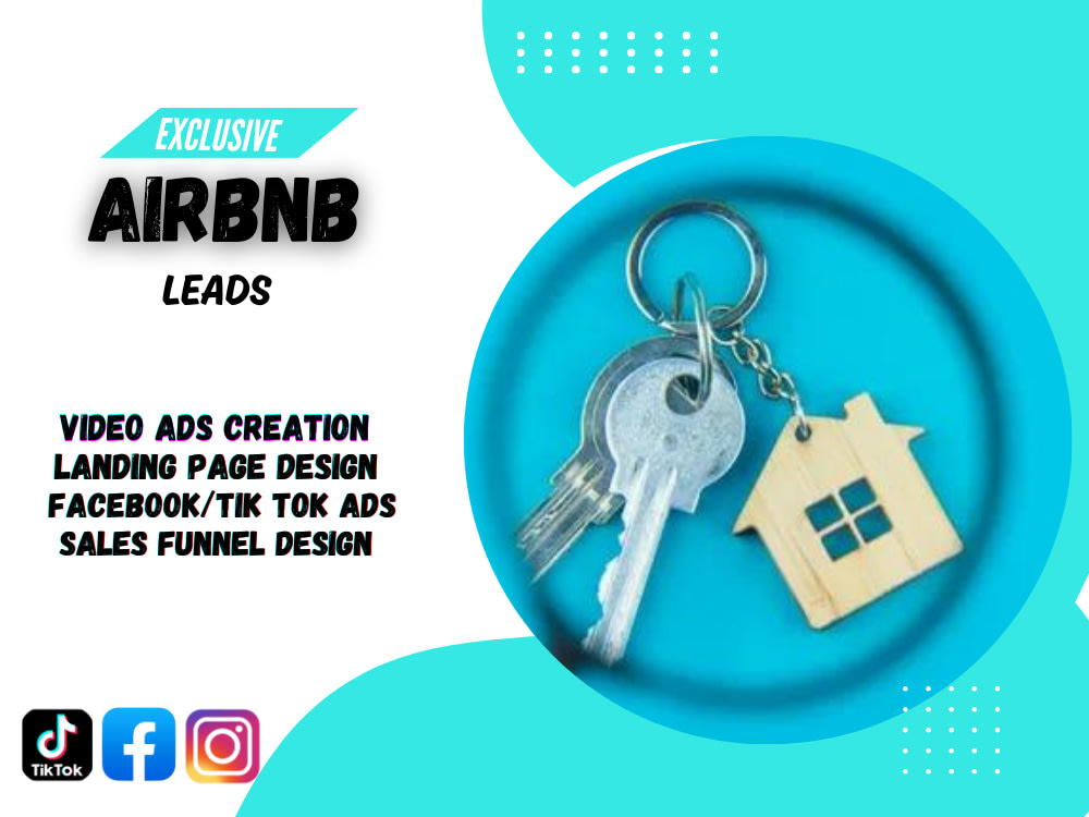 Exclusive quality USA, UK,CA airbnb leads using fb/tik tok ads Upwork