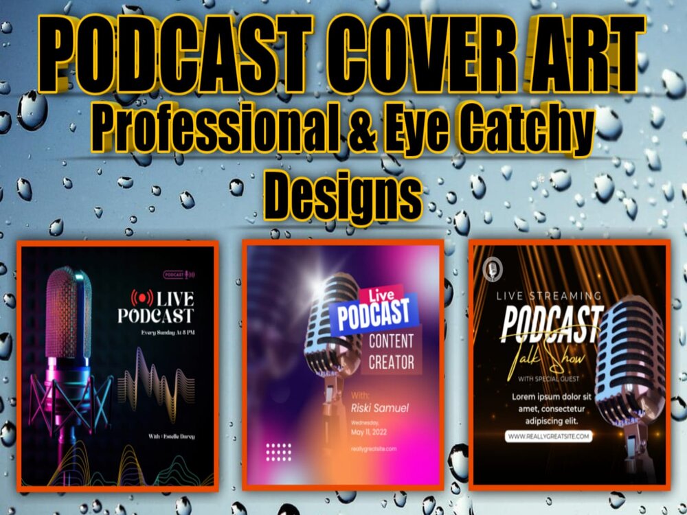 A professional podcast cover art, podcast cover and podcast art Upwork