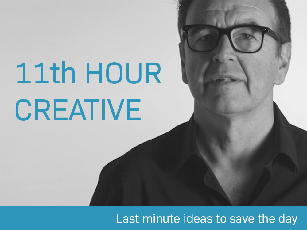 Creative Concepts, Copy or Scripts, just in the nick of time. Upwork