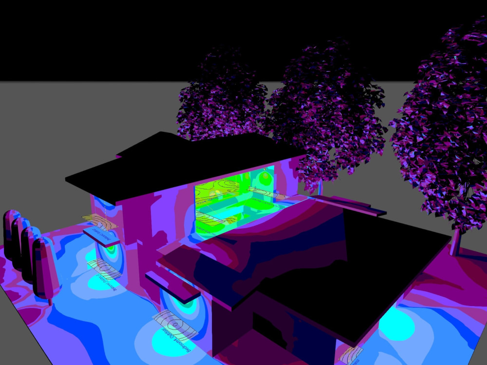 A Lighting design Simulation report for a given lighting layout Upwork
