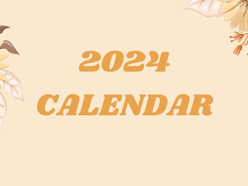 A fantastic 2024 Calendar Printable | Upwork