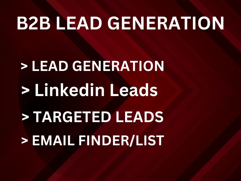 Targeted B2B Leads generation for your Targeted Niches Upwork