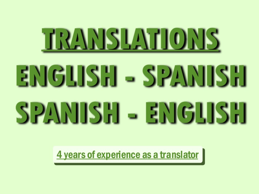 A high-quality English to Spanish translation | Upwork