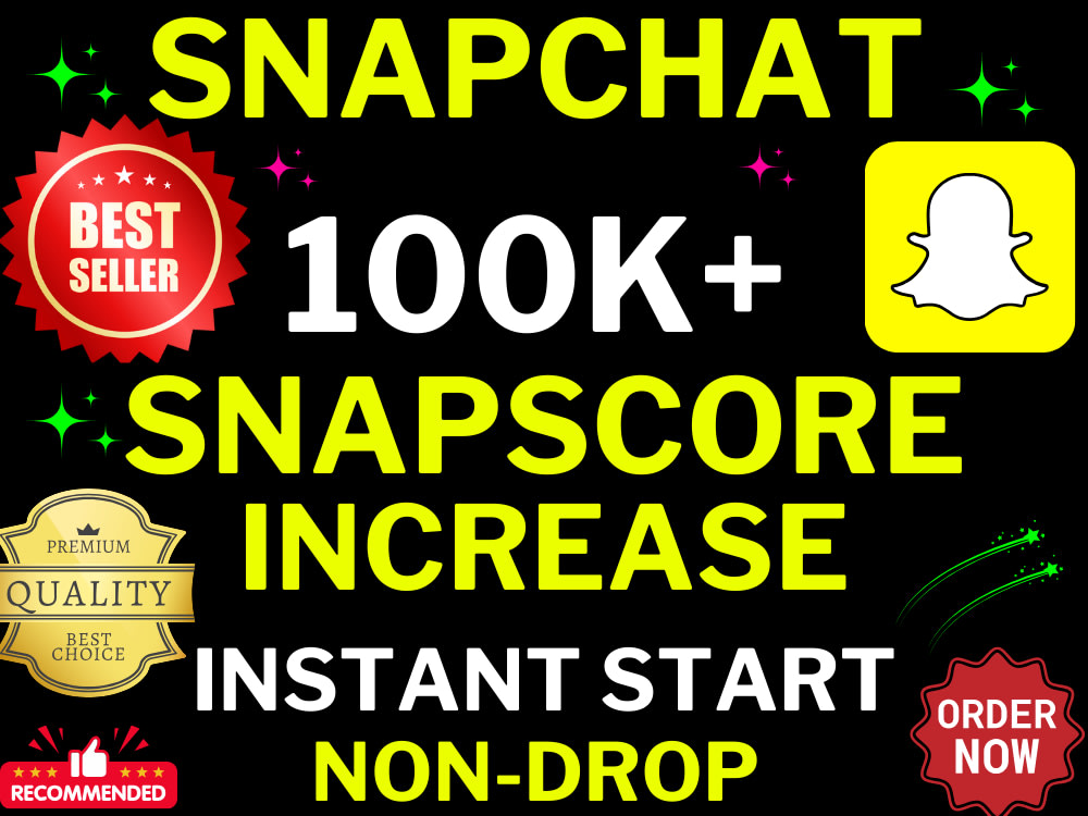 Any amount of snapscore to your snapchat account Upwork