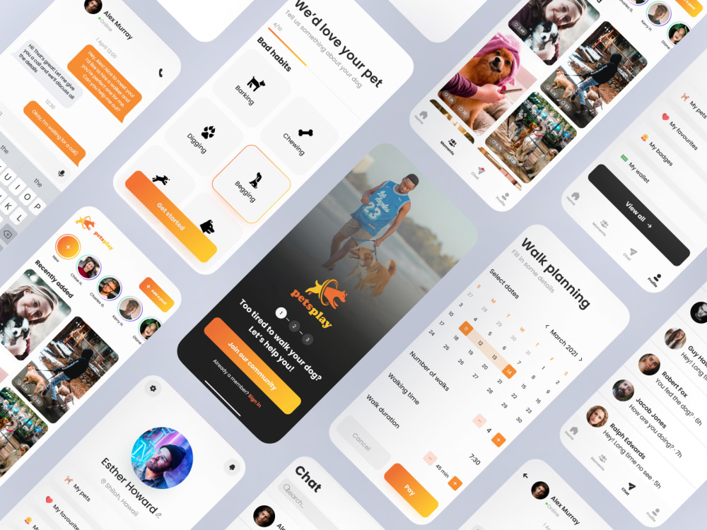Attractive mobile ui ux design or app ui ux design in Figma | Upwork