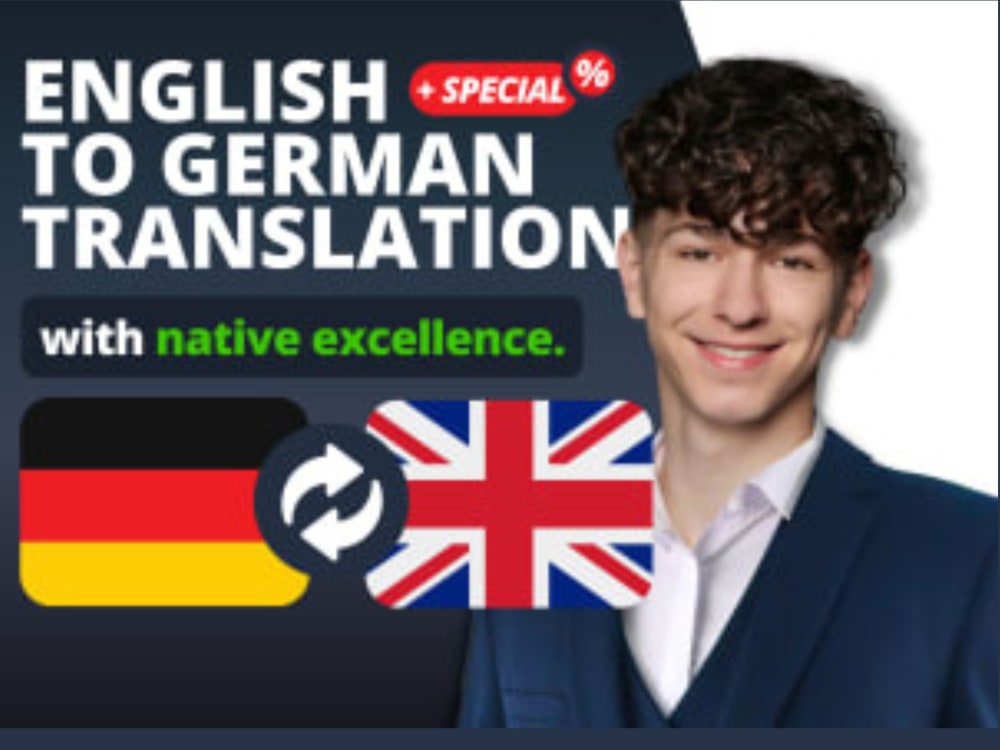 Translate from english to german translation or translate german to english Upwork