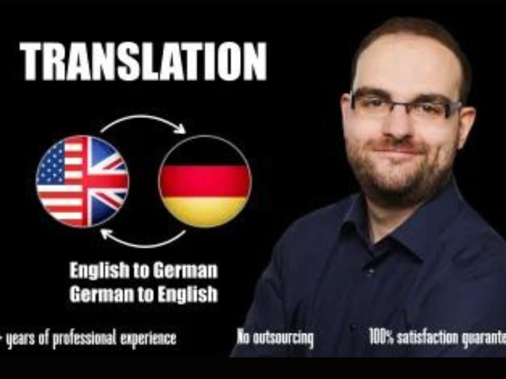 Translate from english to german translation or translate german to english Upwork