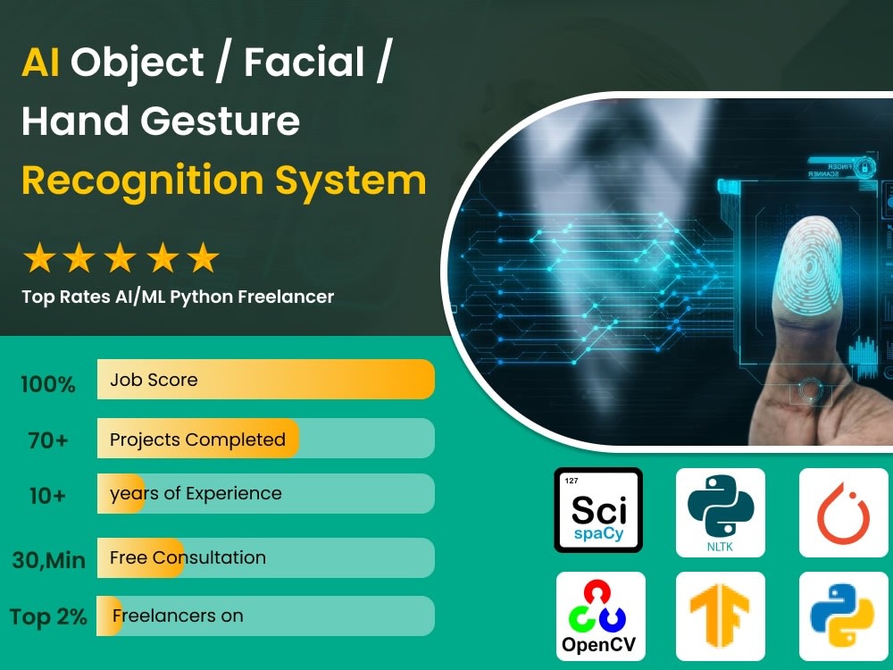 AI Object / Facial / Hand Gesture Recognition System | Upwork