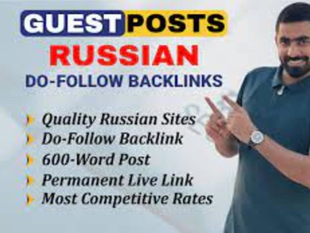 Guest Post on Russian (.ru) sites Upwork